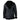 Chaqueta de aviador/piloto negra de piel de oveja con capucha para hombre.