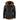 Chaqueta de aviador/piloto de cuero marrón con capucha de borrego y piel de oveja para hombre.