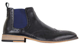 Botines Chelsea sin cordones para hombre, negros o marrones - Cavani Hound