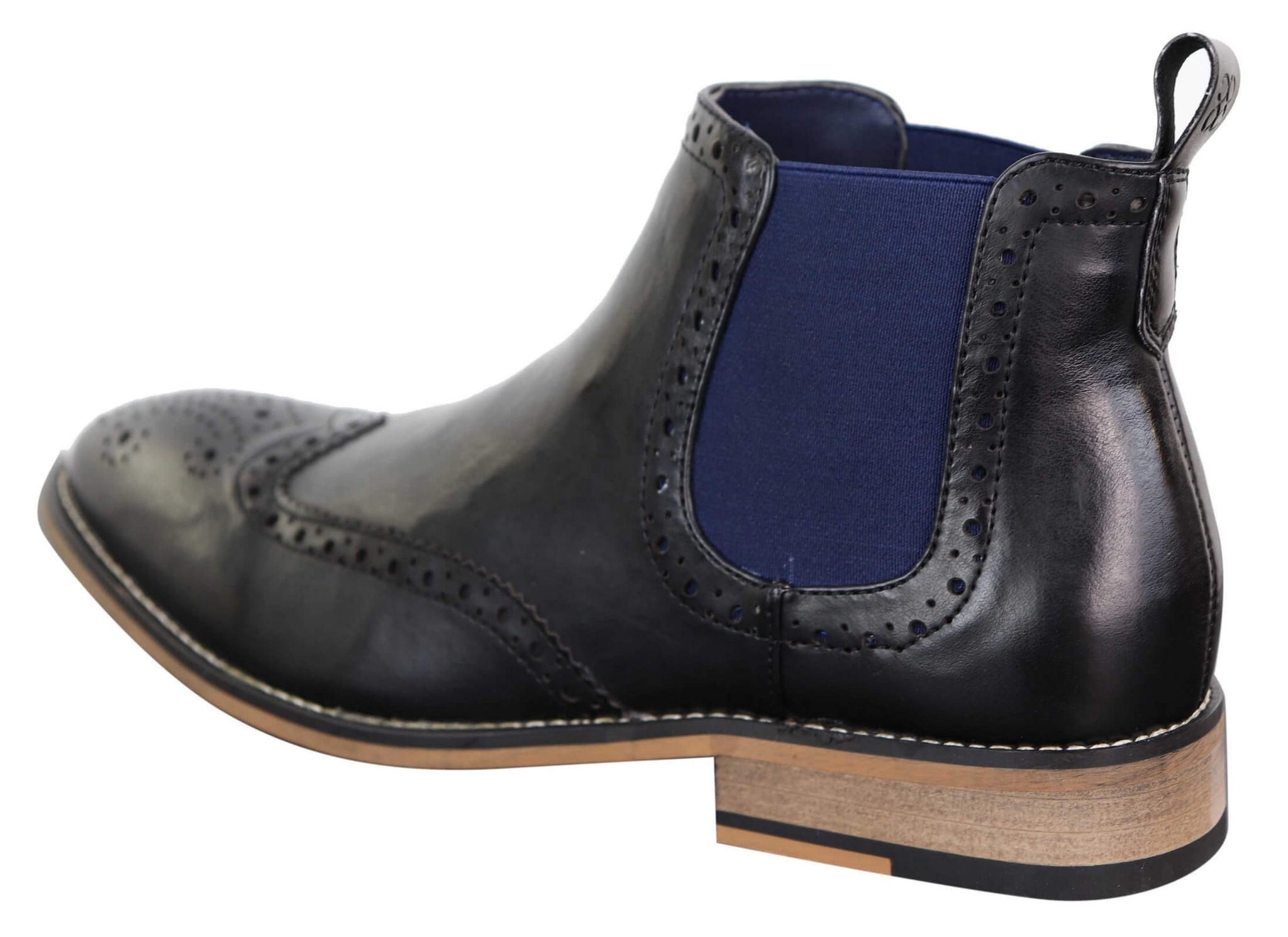 Botines Chelsea sin cordones para hombre, negros o marrones - Cavani Hound