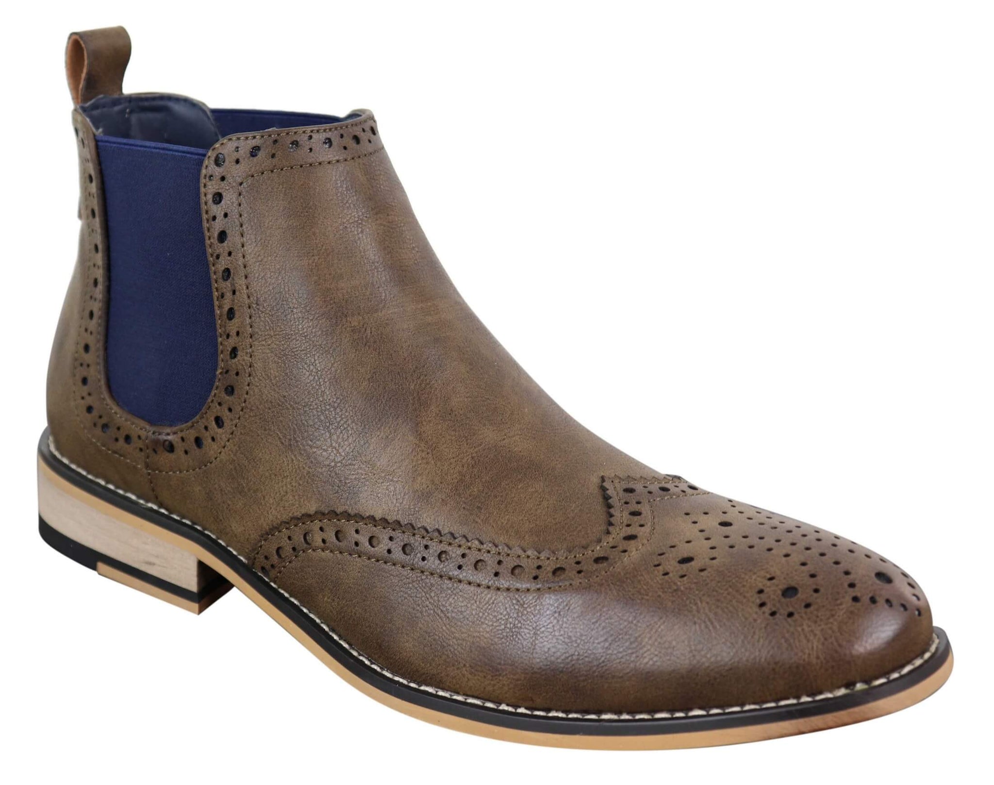 Botines Chelsea sin cordones para hombre, negros o marrones - Cavani Hound