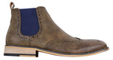 Botines Chelsea sin cordones para hombre, negros o marrones - Cavani Hound