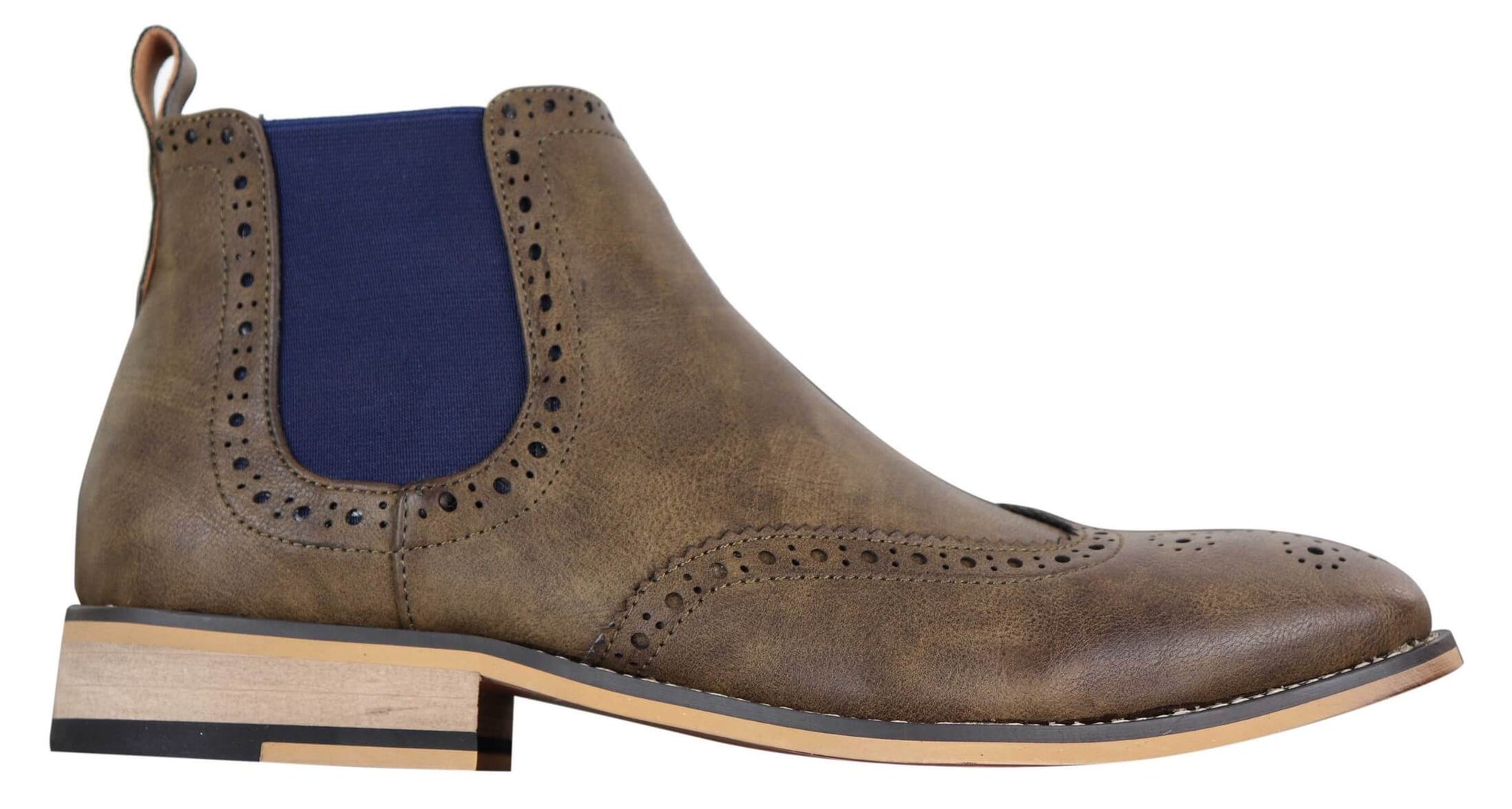 Botines Chelsea sin cordones para hombre, negros o marrones - Cavani Hound
