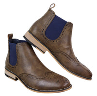 Botines Chelsea sin cordones para hombre, negros o marrones - Cavani Hound