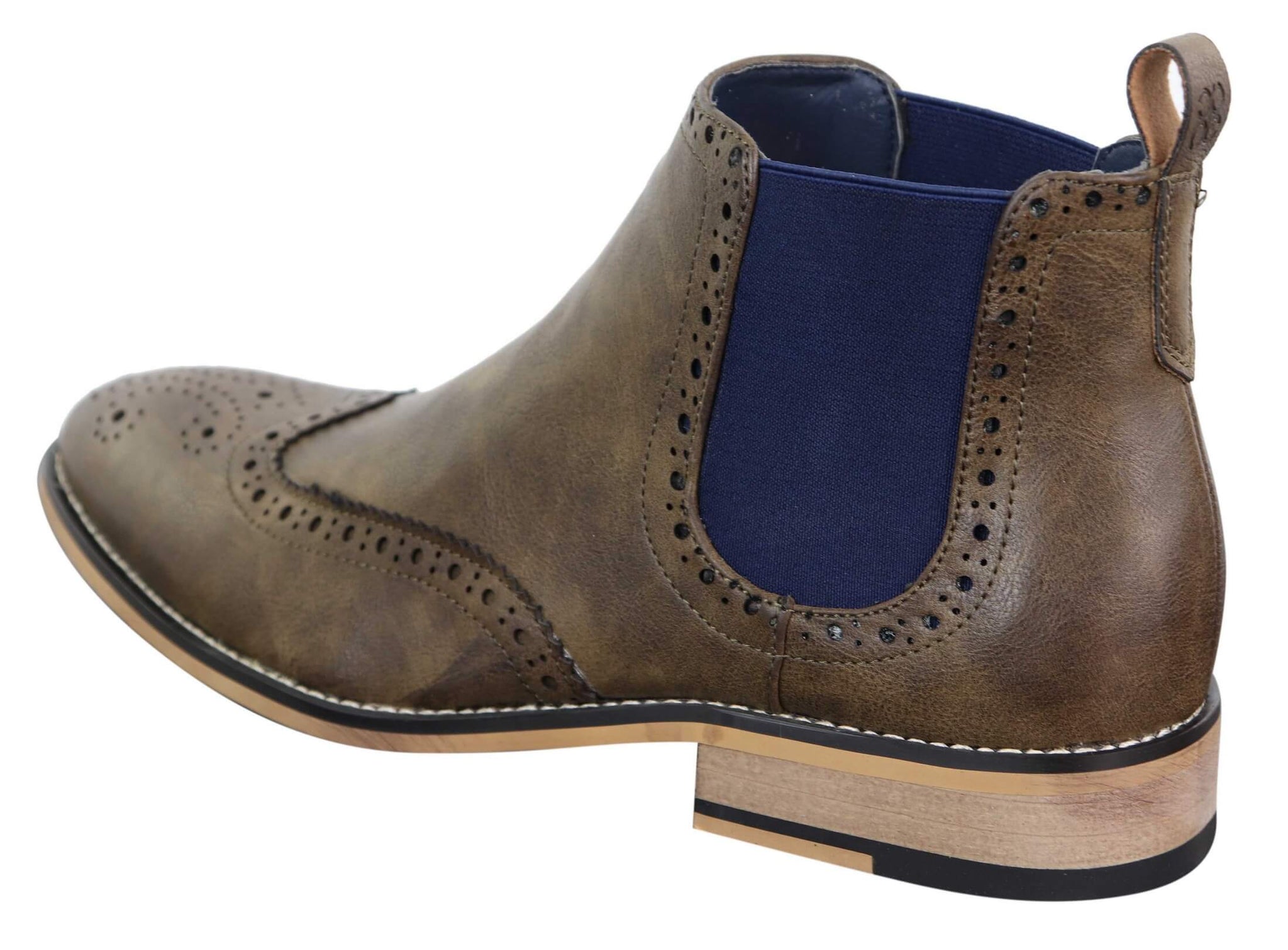 Botines Chelsea sin cordones para hombre, negros o marrones - Cavani Hound