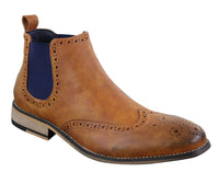 Botines Chelsea sin cordones para hombre, negros o marrones - Cavani Hound