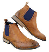 Botines Chelsea sin cordones para hombre, negros o marrones - Cavani Hound
