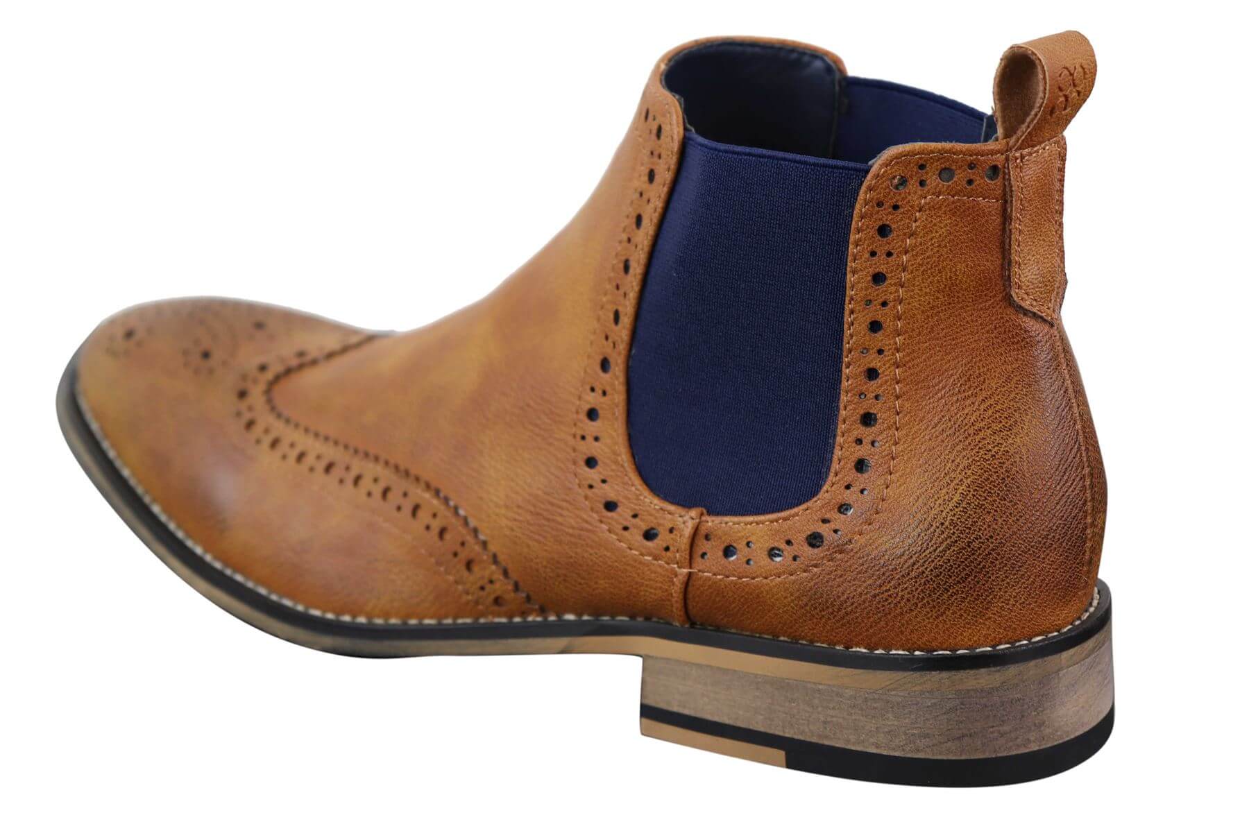 Botines Chelsea sin cordones para hombre, negros o marrones - Cavani Hound