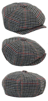 Gorra clásica de hombre estilo Newsboy a cuadros