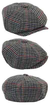 Gorra clásica de hombre estilo Newsboy a cuadros