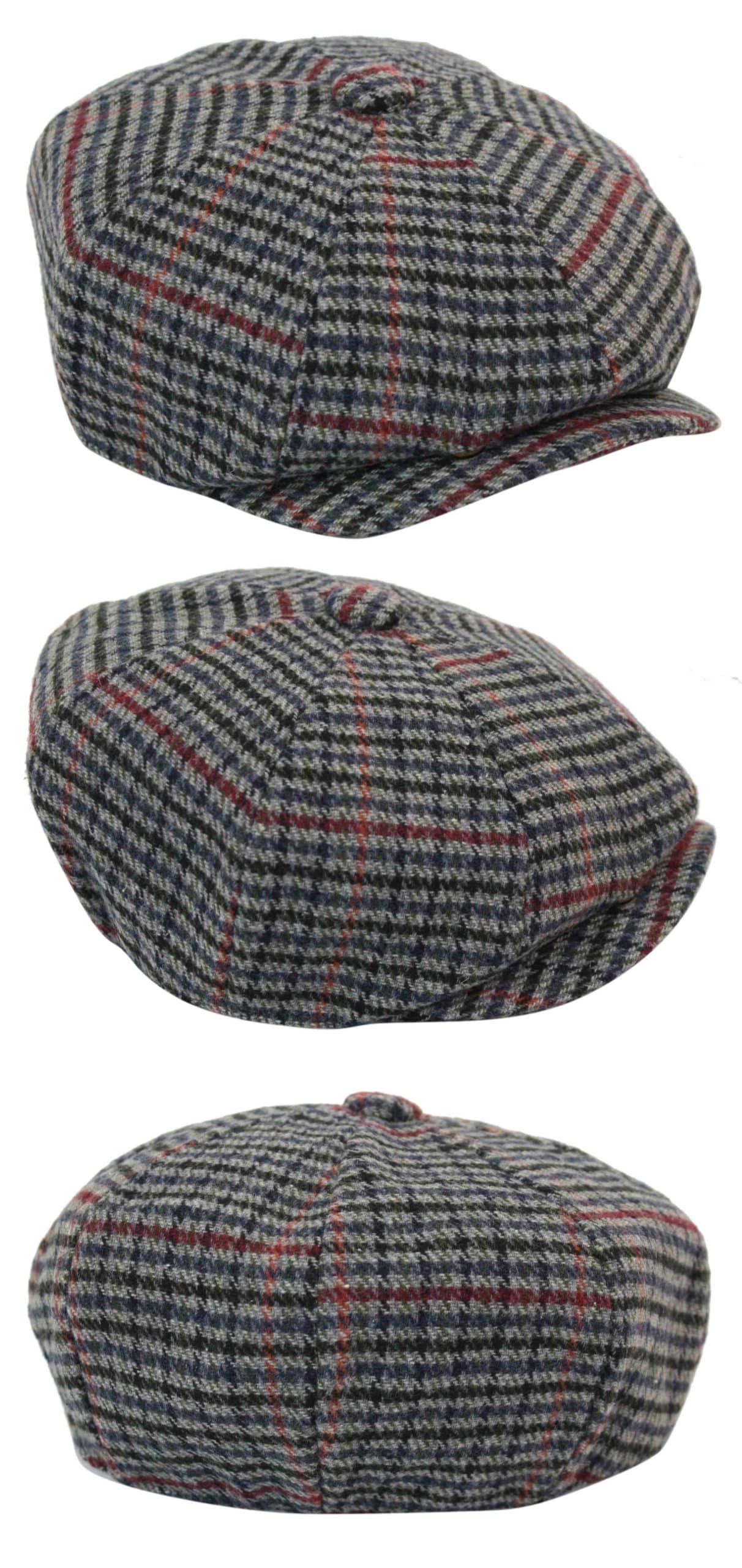 Gorra clásica de hombre estilo Newsboy a cuadros