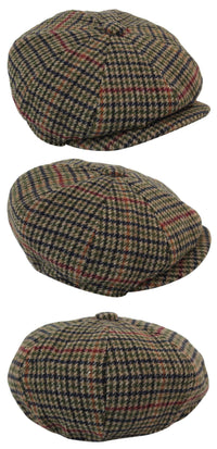 Gorra clásica de hombre estilo Newsboy a cuadros