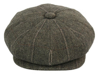 Gorra de hombre estilo Peaky Blinders de tweed a cuadros