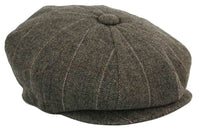 Gorra de hombre estilo Peaky Blinders de tweed a cuadros