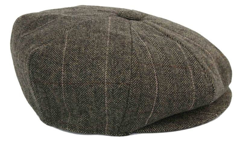 Gorra de hombre estilo Peaky Blinders de tweed a cuadros