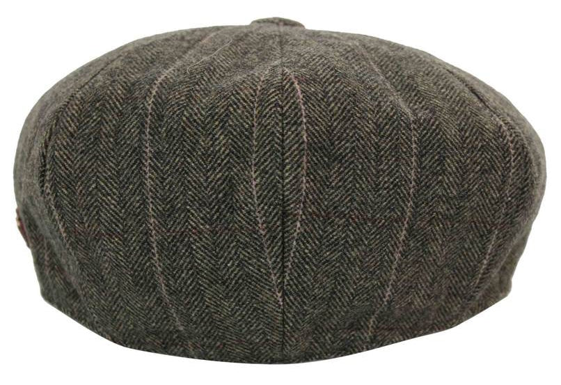 Gorra de hombre estilo Peaky Blinders de tweed a cuadros