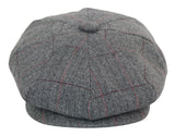 Gorra de hombre estilo Peaky Blinders de tweed a cuadros
