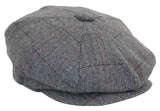 Gorra de hombre estilo Peaky Blinders de tweed a cuadros