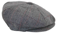 Gorra de hombre estilo Peaky Blinders de tweed a cuadros