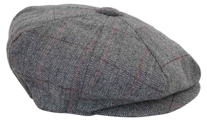 Gorra de hombre estilo Peaky Blinders de tweed a cuadros