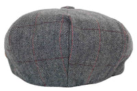 Gorra de hombre estilo Peaky Blinders de tweed a cuadros