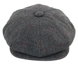 Gorra de hombre estilo Peaky Blinders de tweed a cuadros