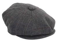 Gorra de hombre estilo Peaky Blinders de tweed a cuadros