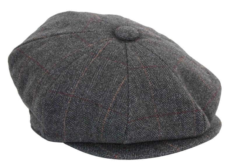 Gorra de hombre estilo Peaky Blinders de tweed a cuadros