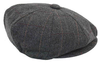 Gorra de hombre estilo Peaky Blinders de tweed a cuadros