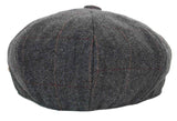 Gorra de hombre estilo Peaky Blinders de tweed a cuadros