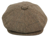 Gorra de hombre estilo Peaky Blinders de tweed a cuadros