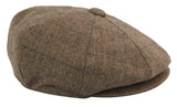 Gorra de hombre estilo Peaky Blinders de tweed a cuadros