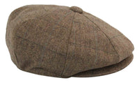 Gorra de hombre estilo Peaky Blinders de tweed a cuadros