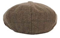 Gorra de hombre estilo Peaky Blinders de tweed a cuadros