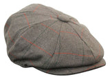 Gorra de hombre estilo Peaky Blinders de tweed a cuadros