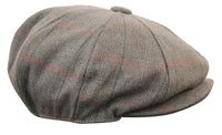 Gorra de hombre estilo Peaky Blinders de tweed a cuadros