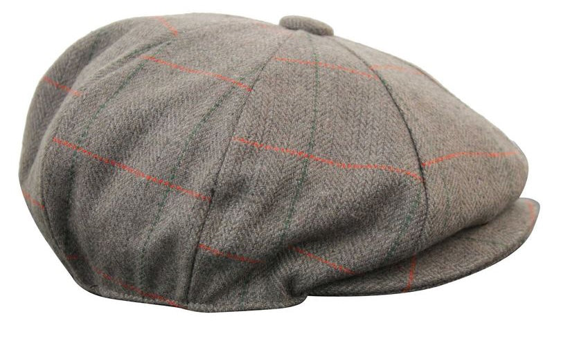 Gorra de hombre estilo Peaky Blinders de tweed a cuadros