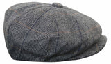 Gorra de hombre estilo Peaky Blinders de tweed a cuadros