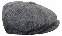 Gorra de hombre estilo Peaky Blinders de tweed a cuadros