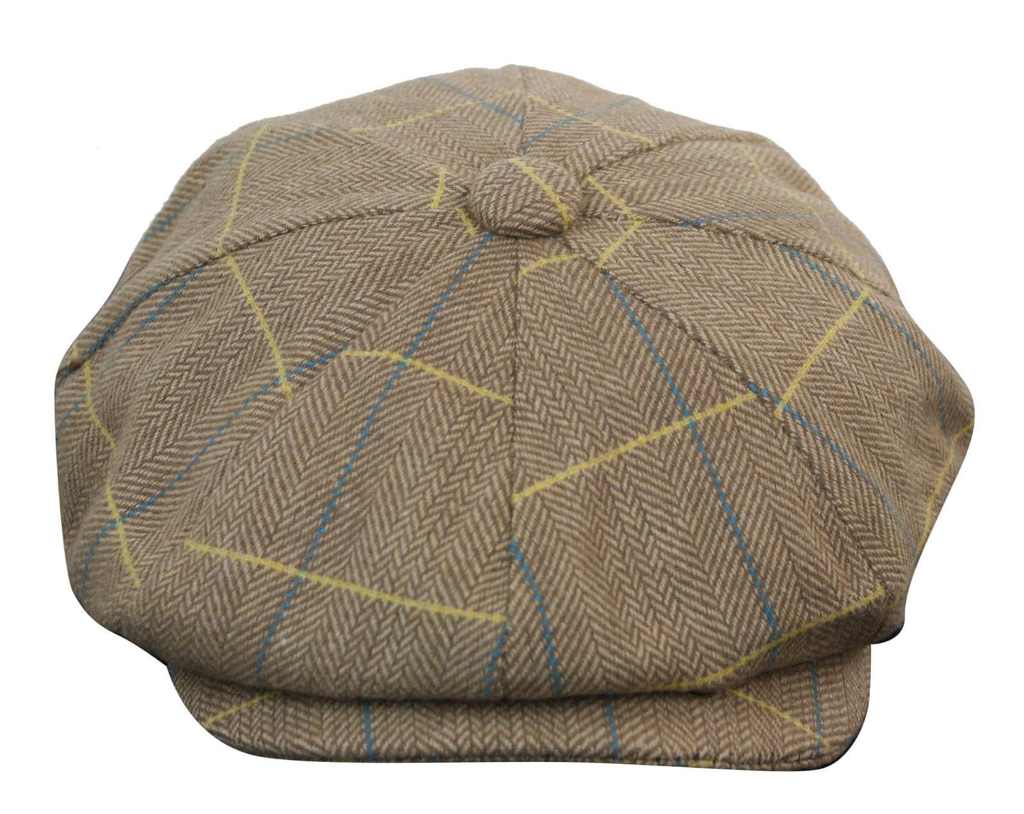 Gorra de hombre estilo Peaky Blinders de tweed a cuadros