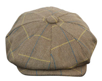 Gorra de hombre estilo Peaky Blinders de tweed a cuadros