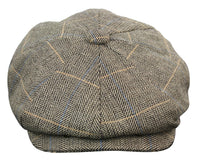 Gorra de hombre estilo Peaky Blinders de tweed a cuadros