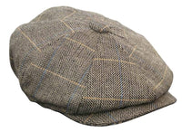 Gorra de hombre estilo Peaky Blinders de tweed a cuadros
