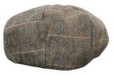Gorra de hombre estilo Peaky Blinders de tweed a cuadros