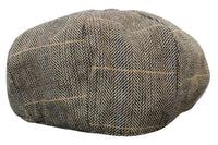 Gorra de hombre estilo Peaky Blinders de tweed a cuadros
