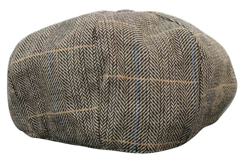 Gorra de hombre estilo Peaky Blinders de tweed a cuadros