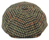 Gorra de repartidor de periódicos de tweed de 8 paneles para hombre