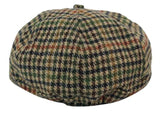 Gorra de repartidor de periódicos de tweed de 8 paneles para hombre