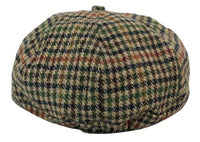 Gorra de repartidor de periódicos de tweed de 8 paneles para hombre