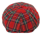 Gorra de repartidor de periódicos de tweed de 8 paneles para hombre